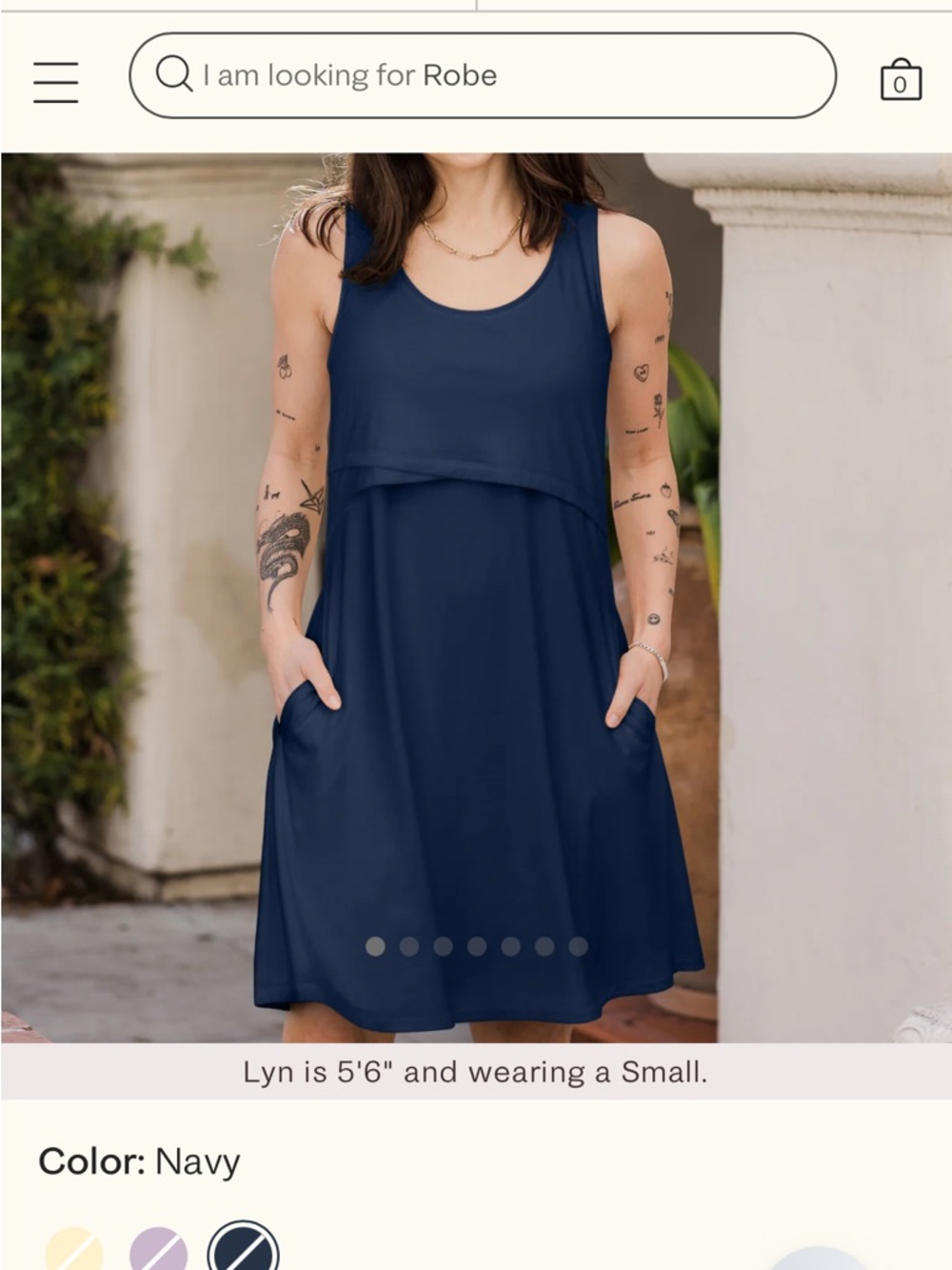 Kindred Bravely Navy Sleeveless Maternity/Nursing Dress - size XL - NWT